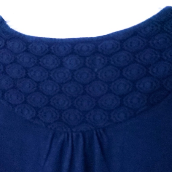 Cabelas Navy Blue Long Sleeve Cotton Dress Small - Picture 6 of 7